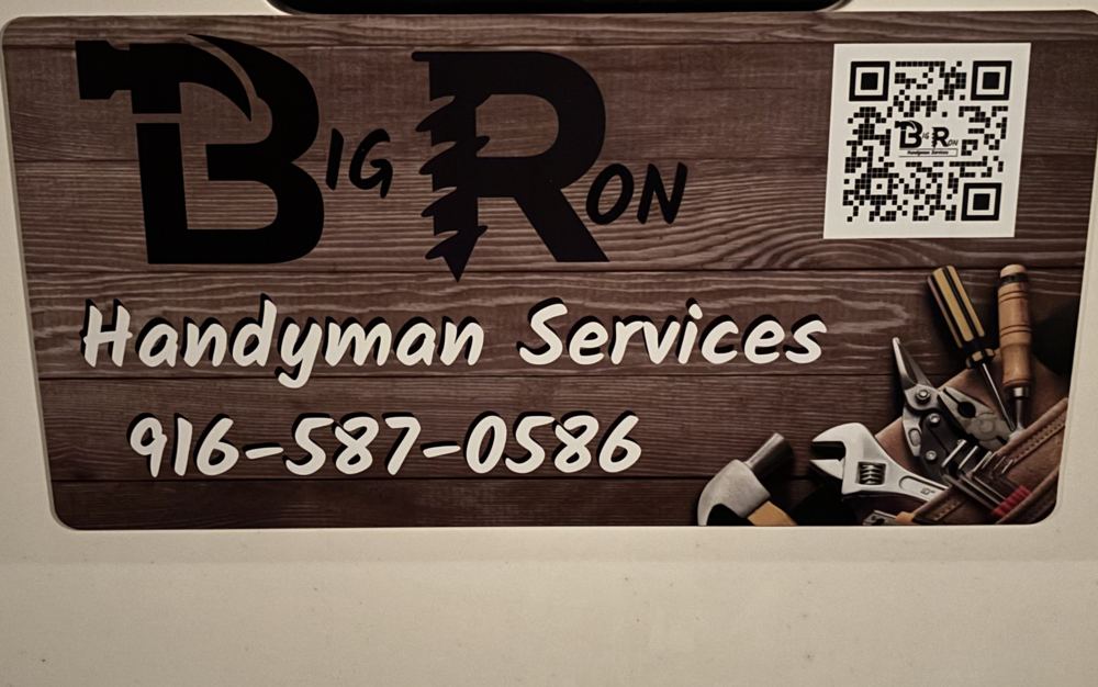 Big Ron Handyman Services truck magnet